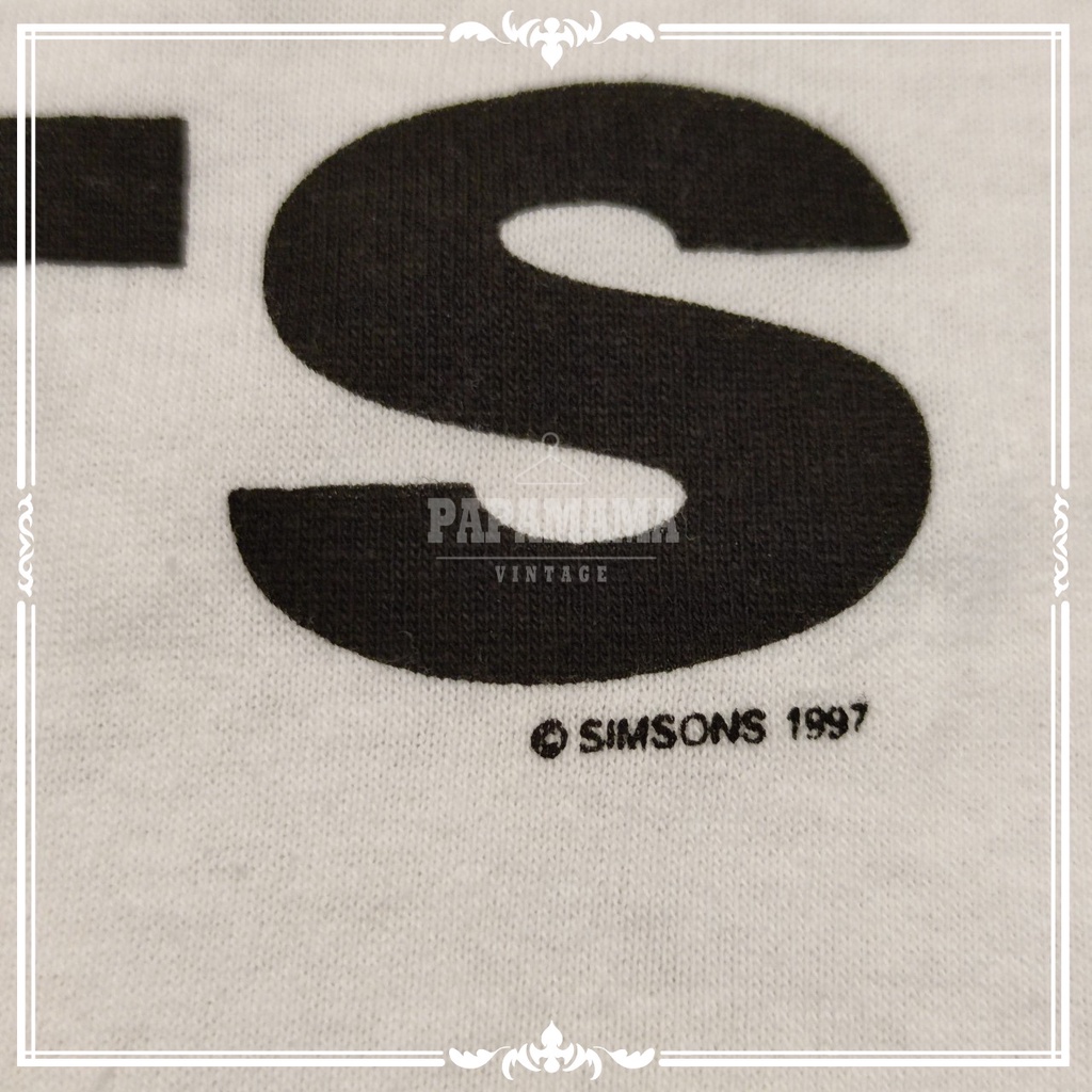 the-simpsons-1997-tag-wild-aots-เสื้อการ์ตูน-เดอะซิมซันส์-papamama-vintage