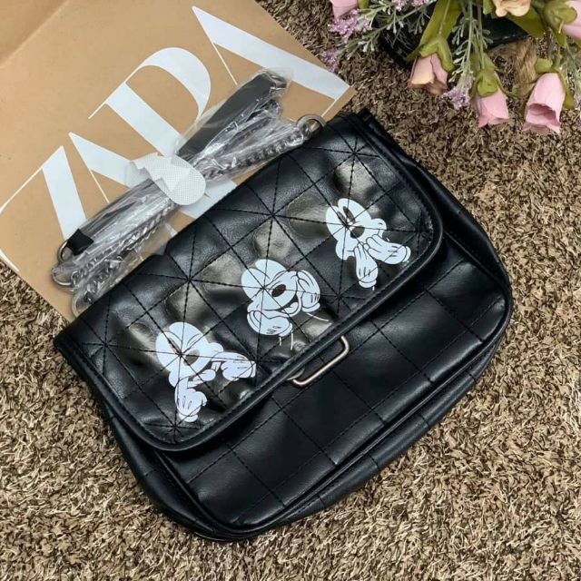 กระเป๋า-zara-มิกกี้เม้าส์-พร้อมส่ง-แท้-ราคาถูกที่สุดในshopee