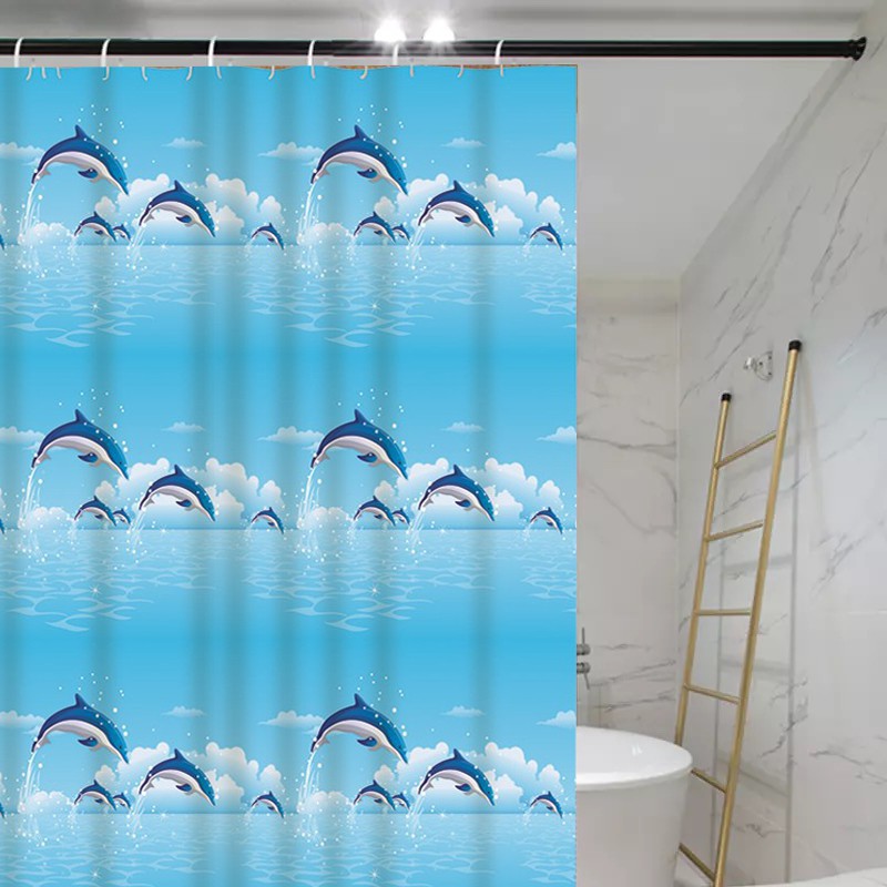 ภาพหน้าปกสินค้า180X180cm ผ้าม่าน ม่าน อุปกรณ์ในห้องน้ำ ห้องน้ำ ผ้าม่านห้องน้ำ PEVA