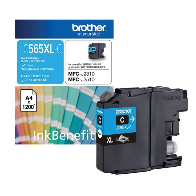 ตลับหมึกสำหรับเครื่องพิมพ์-brother-lc-565xl-c-สีฟ้า-original-ออกใบกำกับภาษีได้