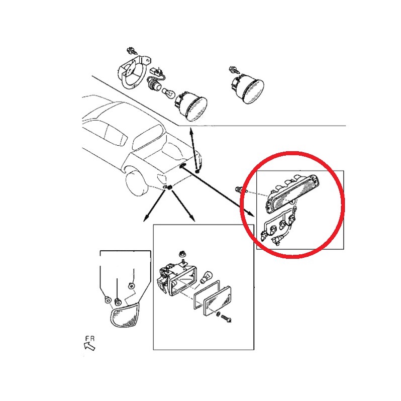 แท้ศูนย์-ไฟเบรคฝากระบะท้าย-เลนส์แดง-มิตซูบิชิ-ไททั้น-ไตตั้น-mitsubishi-triton-2005-2015