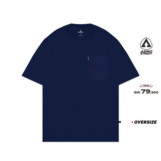 เสื้อแฟชั่นผญ - Aerostreetโอเวอร์ไซส์รายได้กองทัพเรือเสื้อยืดJaaaaa