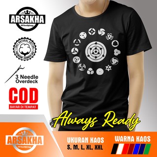 เสื้อยืด พิมพ์ลายโลโก้นารูโตะ UCHIHA GANG SHARINGAN Arsakha