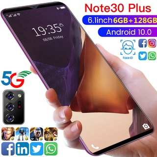 สินค้า TOP1 Sunsung Galaxy Note30 Plus 7.5นิ้ว โทรคัพท์มือถือ 12GB+512GB โทรศัพท์ราคถูก โทรศัพท์ มือถือ 5G Smartphone Face Unlo