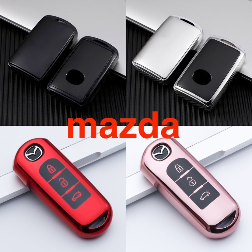 ภาพหน้าปกสินค้าซองกุญแจ TPU Mazda 2 cx3 cx5 cx8 All New Mazda 3 CX30 CX 3 ปี2021 Skyactiv key case