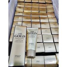 anjo-โฟมล้างหน้า-24k-ทองคำ-99-9-gold-foam-cleansing-100ml-ของแท้