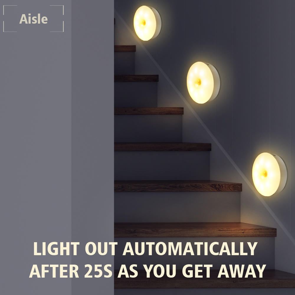 โคมไฟกลางคืน-led-เซนเซอร์ตรวจจับการเคลื่อนไหว-pir-แบบชาร์จ-usb-หรี่แสงได้-สําหรับห้องนอน-ห้องครัว-ตู้เสื้อผ้า