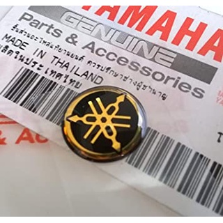 โลโก้ Logo YAMAHA โลโก้ส้อมเสียง เรซิ่น สีทอง สีเงิน ของแท้ มีให้เลือกขนาด (12.5 / 25 / 30 / 40 / 45 mm) Gold Silver