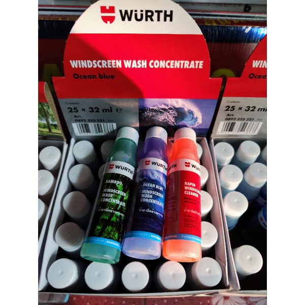 น้ำยาทำความสะอาดกระจก-ยี่ห้อ-wurth-ใส่ที่ฉีดน้ำฝน-ลดอาการมอเตอร์ไหม้