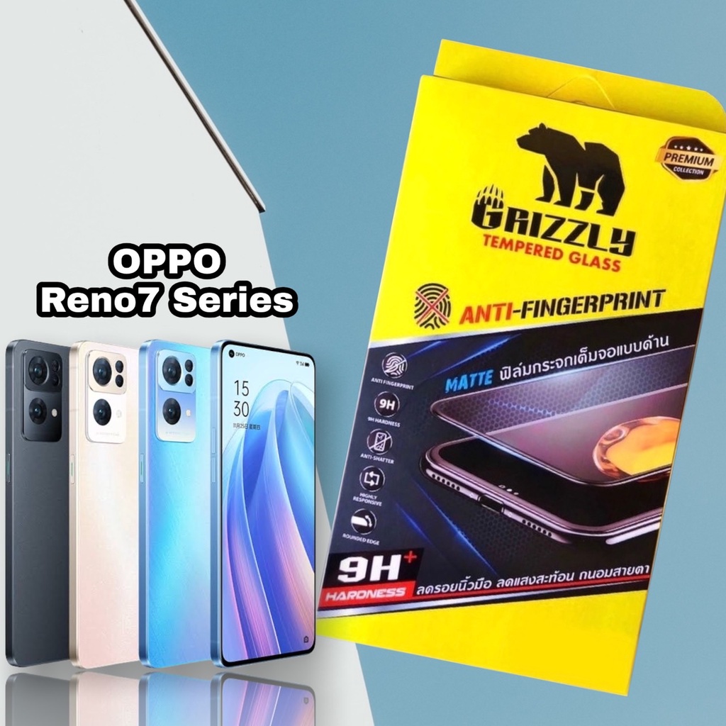 Oppo Reno7 Pro 5G ฟิล์มกระจกนิรภัยเต็มจอ แบบด้าน GRIZZLY MATTE FULL ...