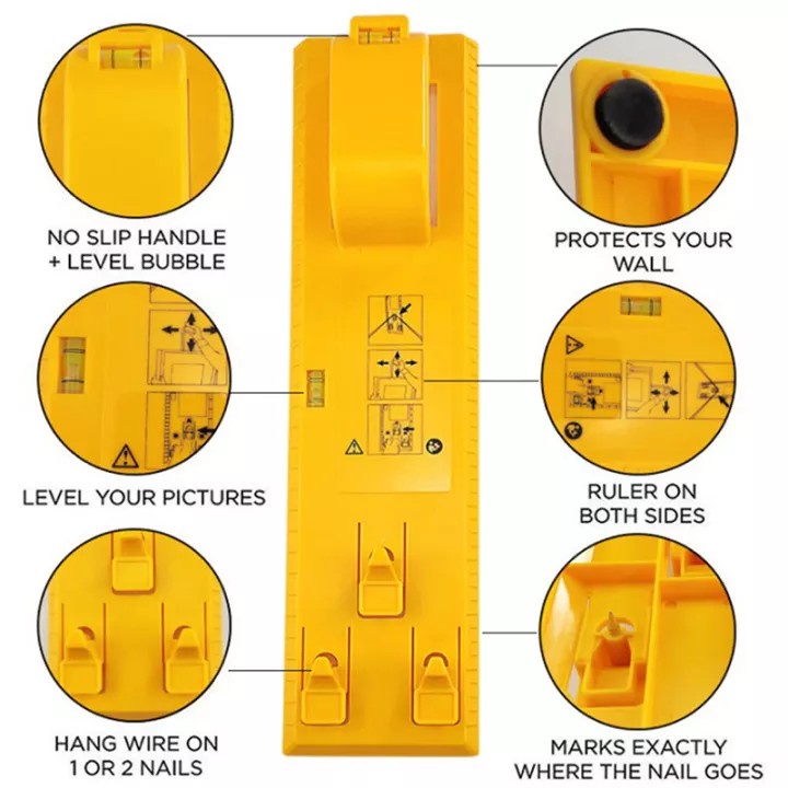 อุปกรณ์-ไม้วัด-วัดระยะ-ตำแหน่ง-แขวน-ภาพ-รูปถ่าย-hang-amp-level-the-picture-hanging-tool-27sep-j1