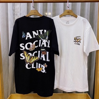 เสื้อยืดแขนสั้น Anti Social Social Club ผีเสื้อ