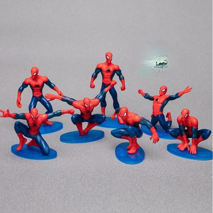 ภาพหน้าปกสินค้าโมเดล SpiderMan เซ็ต7ชิ้น