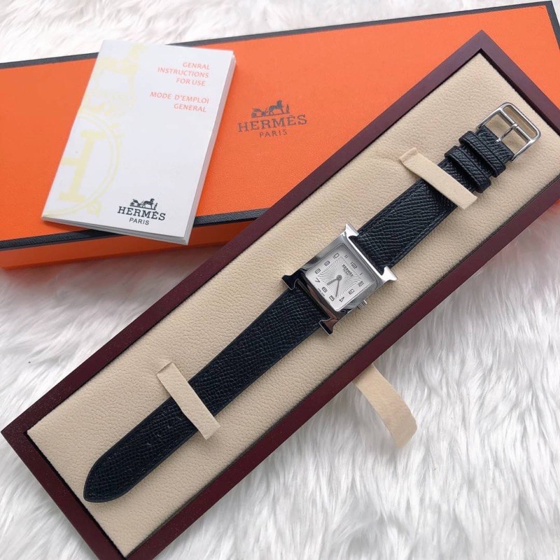 นาฬิกาข้อมือหนัง-แอร์เมส-watch-size33mm