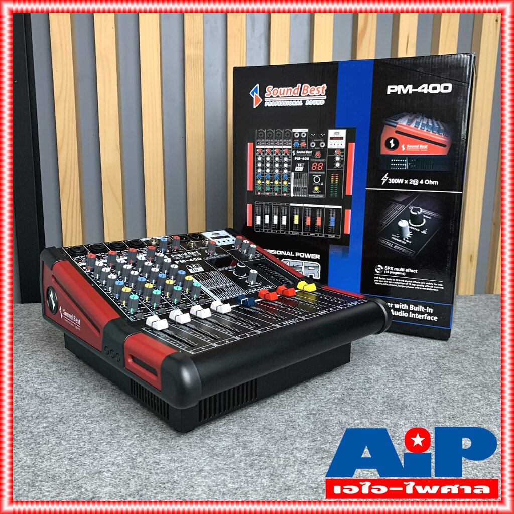 ฟรีค่าส่ง-soundbest-pm-400-power-mixer-มิกซ์-มิกเซอร์-เพาเวอร์มิกซ์-pm-400-pm400-เครื่องเสียง-ซาวด์เบส-sound-best-pow