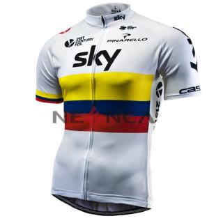 Cycling Jersey โรงงานโดยตรง ชุดกีฬาผู้ชาย เสื้อขี่จักรยาน ทีมสกายเสื้อเจอร์ซีย์นักปั่นชุดกีฬาสำหรับปั่นจักรยานแขนสั้นชุดใส่ปั่นจักยานช