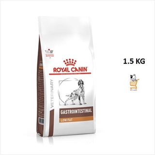 Royal Canin VET Dog  Gastrointestinal Low Fat 1.5 KG อาหารสุนัข โรคตับอ่อนอักเสบ สุนัขโต อาหารเม็ด 1 ถุง