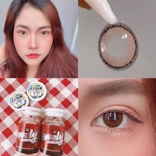 ✨  Azahe brown (Lovely lens) ขนาดมินิ Mini ✔️เลนส์จดทะเบียนเป็นเครื่องมือทางแพทย์ 🇰🇷เลนส์เกาหลีนำเข้าถูกต้อง🇰🇷