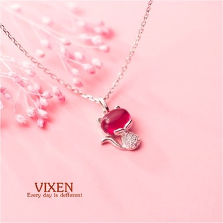 s925 Vixen necklace สร้อยคอเงินแท้  จิ้งจอกน้อย ใส่สบาย เป็นมิตรกับผิว