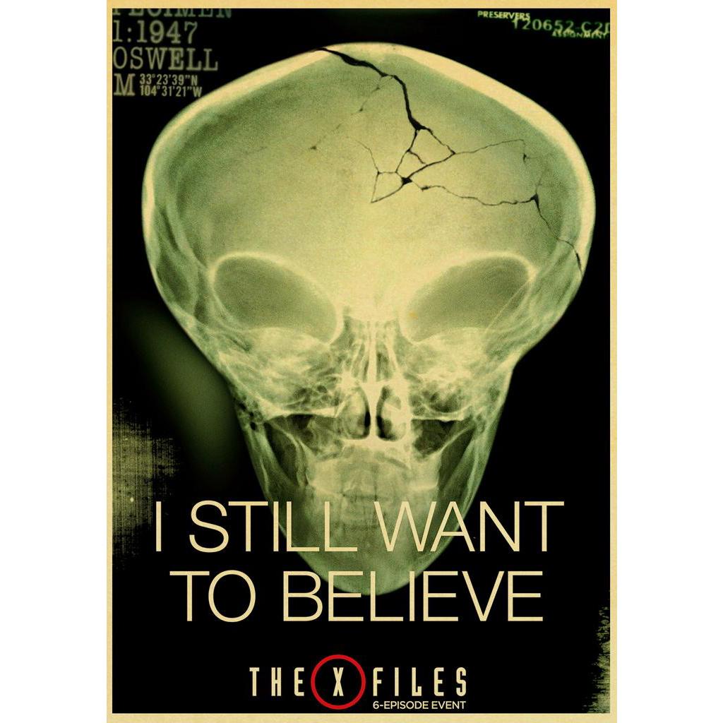 สติ๊กเกอร์โปสเตอร์ The X - Files Alien Ufo สําหรับตกแต่งห้อง | Shopee ...