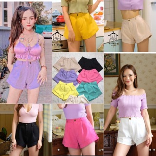ภาพขนาดย่อของสินค้าaimorn_shop กางเกงบาบี้ และเสื้อเชิ้ต ️  สีสันสดใส งานฮิตมากๆ สาวๆไม่ควรพลาดนะ