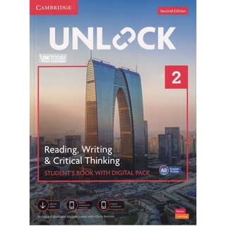 DKTODAY หนังสือ UNLOCK READ&amp;WRITE 2:SB WITH DIGITAL PACK (2ED)