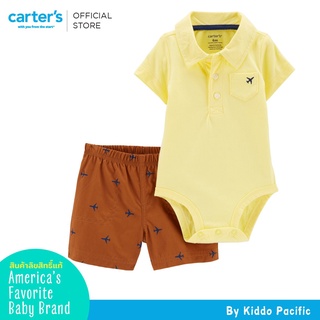 Carters Boy BSSS Yellow Polo -บอดี้สูท 1 +กางเกงขาสั้น1