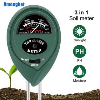 (Amonghot) เครื่องวิเคราะห์ความชื้น Ph In the soil สําหรับดอกไม้ 3 In 1