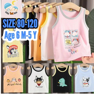 H087 New เสื้อกล้ามเด็กลายน่ารัก 6 เดือน-5 ปี (เสื้อกล้ามเด็ก)