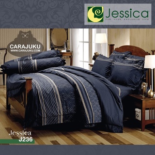 ภาพหน้าปกสินค้าJESSICA ชุดผ้าปูที่นอน พิมพ์ลาย Graphic J236 สีน้ำเงิน #เจสสิกา ชุดเครื่องนอน ผ้าปู ผ้าปูเตียง ผ้านวม ผ้าห่ม กราฟิก ที่เกี่ยวข้อง