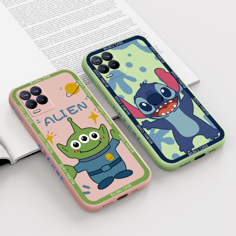 เคสโทรศัพท์-oppo-realme-8-4g-realme-8-5g-realme-8-pro-phone-case-cartoon-cute-stitch-pixar-princess-เคส-boys-พิมพ์ด้านข้างสแควร์ขอบรูปแบบ-liquid-ปลอกซิลิโคนคลุมทั้งหมดกล้องป้องกันการกระแทก