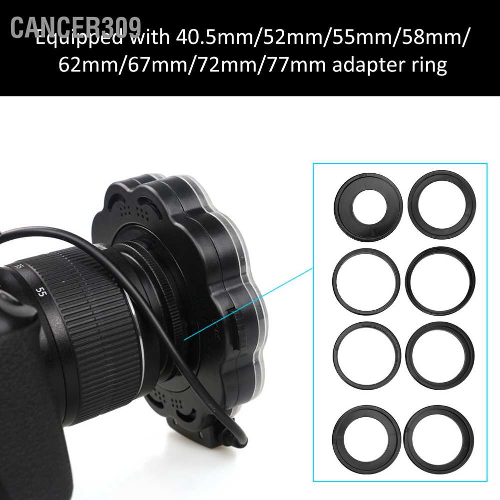 cancer309-camera-lens-led-lamp-ring-flash-light-with-40-5-52-55-58-62-67-72-77mm-adapter