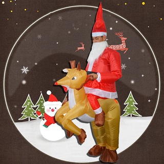 ภาพขนาดย่อของภาพหน้าปกสินค้าชุดเครื่องแต่งกายซานตาคลอส แบบเป่าลม สําหรับผู้ใหญ่ และเด็ก เหมาะกับเทศกาลคริสต์มาส จากร้าน lolanta.th บน Shopee ภาพที่ 3