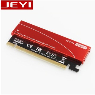 ภาพหน้าปกสินค้าJEYI Cool Swift NVME M.2 X16 PCI-E Dust-proof Riser Card 2280 Aluminum Sheet Gold Bar Thermal Conductivity Silicon Wafer ที่เกี่ยวข้อง