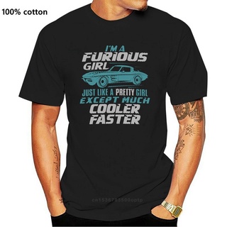 เสื้อยืดผ้าฝ้าย พิมพ์ลาย The Car - Im a furious pretty and cooler fast น่ารัก สําหรับผู้ชาย และผู้ใหญ่ 13NHoidb35