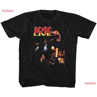 AC/DC Hard Rock Band Music Group Rockin Out Live Toddler T-Shirt Tee เอซี/ดีซี ​วงร็อค เสื้อยืดพิมพ์ลาย เสื้อยืดผู้ชาย เ