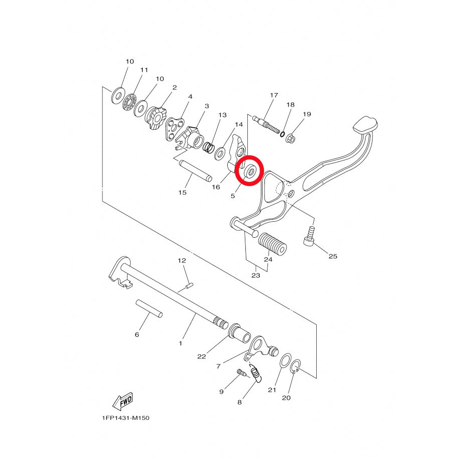 ซีลแกนเกียร์-แท้ศูนย์-yamaha-r15-ทุกรุ่น-finn-m-slaz-ฟิน