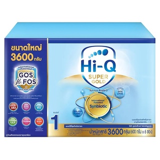 รูปภาพขนาดย่อของHi-Q Super Gold Synbio Proteq Infant Formula ไฮ-คิว ซูเปอร์โกลด์ซินไบโอโพรเทก นมผงสูตร 1 3600 กรัมลองเช็คราคา