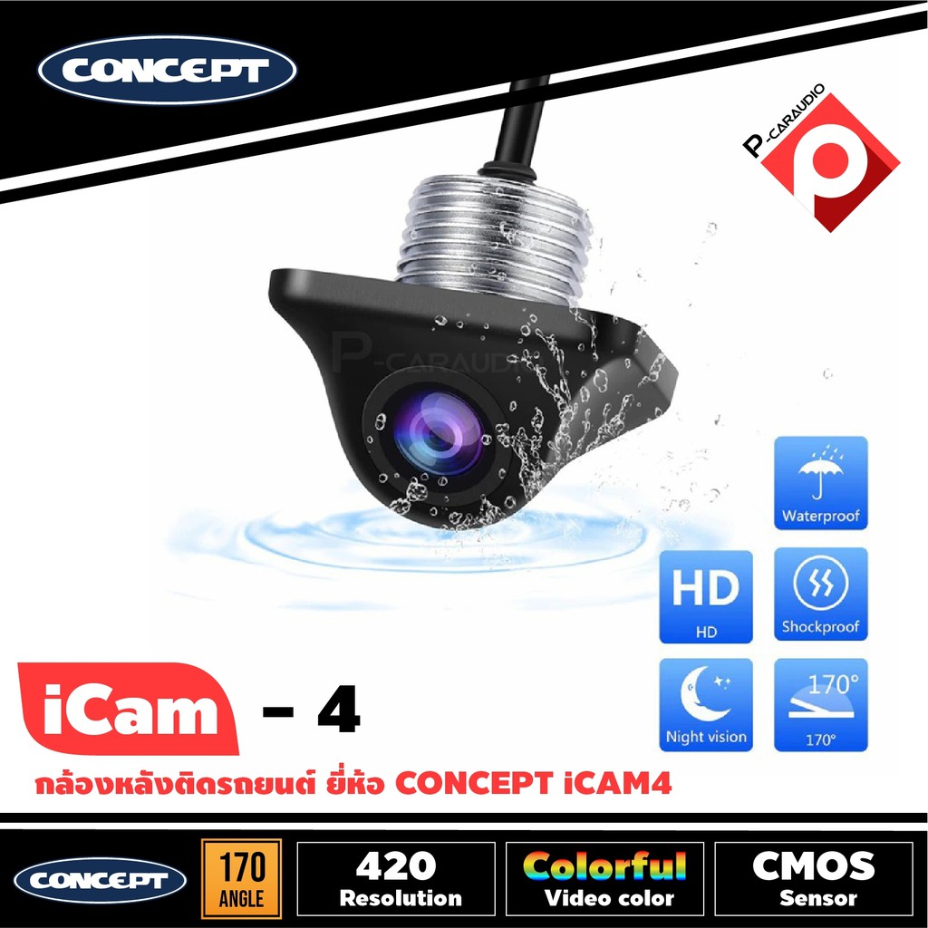 กล้องติดรถยนต์-กล้องถอยหลังติดรถยนต์-concept-icam4-ภาพคมชัด