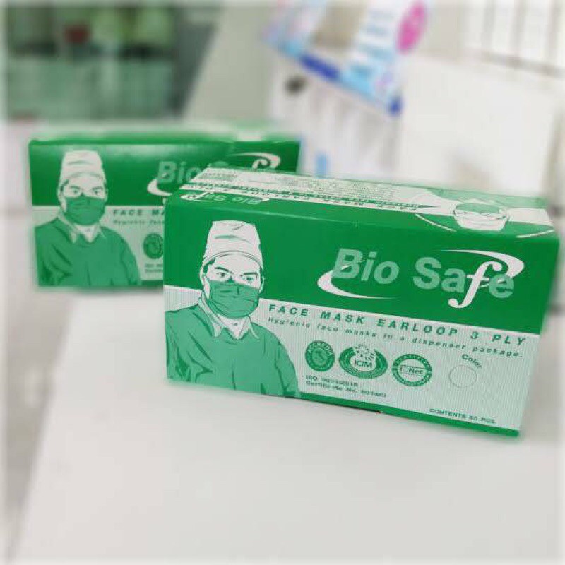 85 ฿ ถึง 24.00 กรองได้0.3ไมครอน ค่ะ Bio Safe #medi-cal grade 50 ชิ้น ...