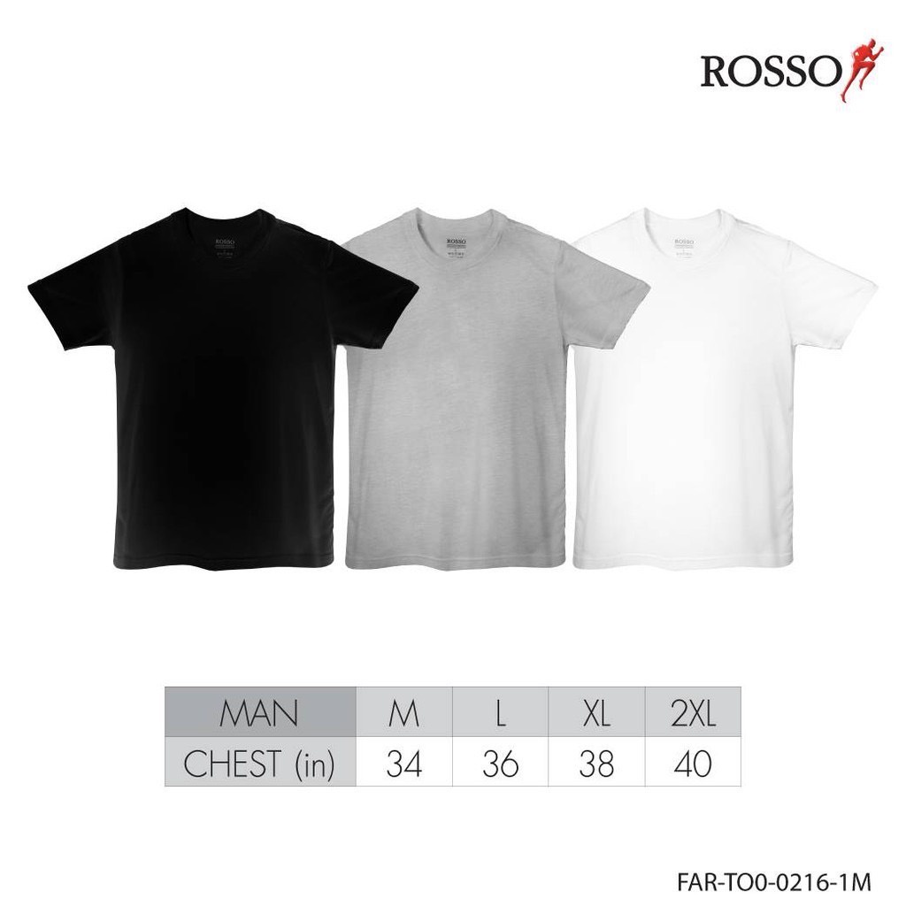 ตัวขายดี-เสื้อยืด-ไซส์ใหญ่-สีพื้น-xl-3xl-แขนสั้น-คอกลม-คอวี-ผ้า-cool-x-แพ็ค-1-ชิ้น-by-rosso