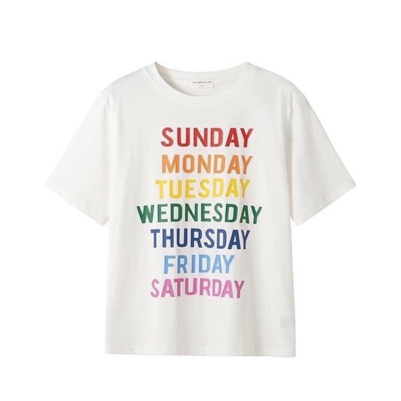 เสื้อยืด-7-days-พร้อมส่ง