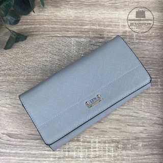 LYN CLARLYNNA WALLET (outlet) สีเทาอมฟ้า