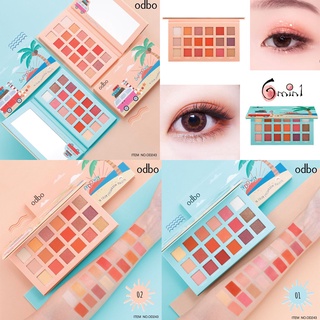 OD243 ODBO SUNDOWN 18 COLOR EYESHADOW PALETTE โอดีบีโอ ซันดาวน์ เอธธีน คัลเลอร์ อายแชโดว์ พาเลท