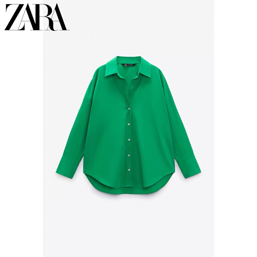zara-เสื้อเชิ้ต-ผ้าฝ้าย-สไตล์ใหม่-แฟชั่นฤดูใบไม้ร่วง-สําหรับผู้หญิง