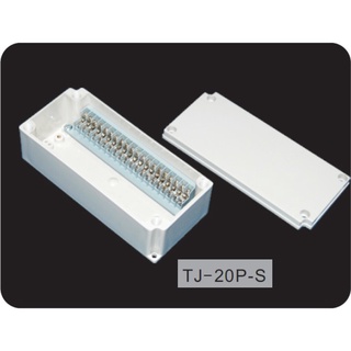 TJ-20P-S : Terminal Block Box IP66 (กล่องพลาสติก พร้อมเทอร์มินอลบล็อก)TIBOX , Size : 100x223x75 mm.