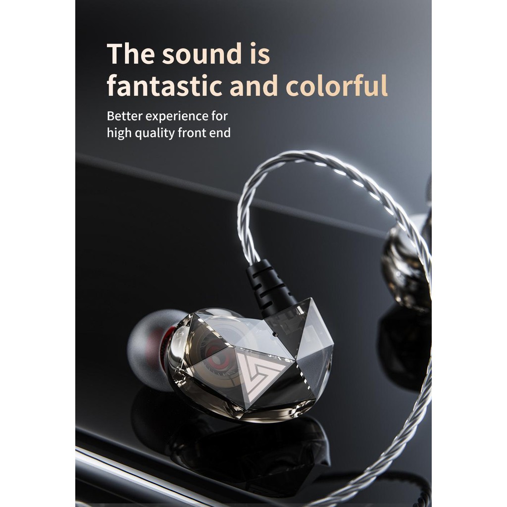ภาพสินค้าQKZ AK2 หูฟังหูฟังมีสายหูฟังเบสสเตอริโอหูฟังพร้อมไมโครโฟน จากร้าน ma2236 บน Shopee ภาพที่ 7