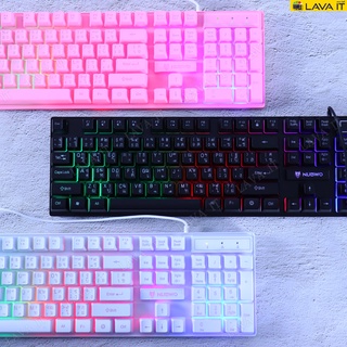 ภาพขนาดย่อของภาพหน้าปกสินค้าNubwo NKM-623 SAVITAR RGB Gaming Keyboard & Mouse (TH) คีย์บอร์ด&เมาส์เกมมิ่ง (รับประกันสินค้า 1 ปี) จากร้าน lava_it บน Shopee ภาพที่ 2