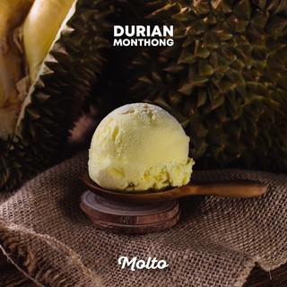 ภาพขนาดย่อสินค้าDurian Monthong (ไอศกรีม ทุเรียนหมอนทอง 1 ถ้วย 16 oz.) - Molto Premium Gelato