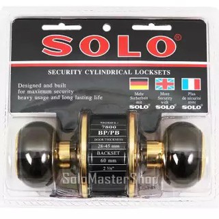 SOLO ลูกบิดประตู ป้องกันกุญแจผี รุ่น 4800-sspb โซโล ของแท้ 100%